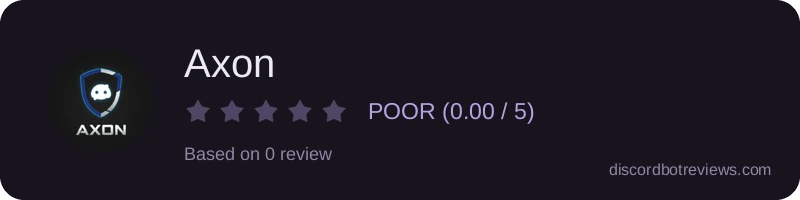 Rating widget preview for Axon