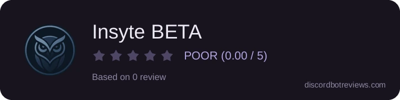Rating banner for Insyte BETA