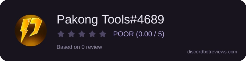 Rating widget preview for Pakong Tools#4689