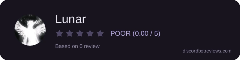 Rating widget preview for Lunar