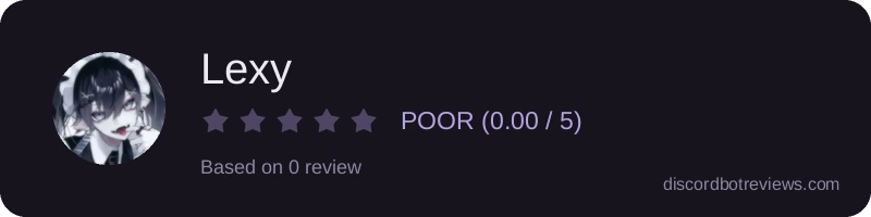 Rating widget preview for Lexy