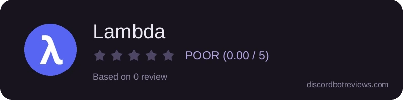 Rating widget preview for Lambda