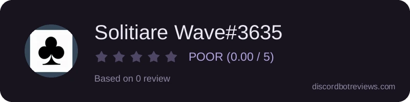Rating widget preview for Solitiare Wave#3635