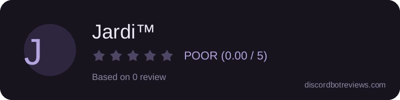 Rating widget preview for Jardi™