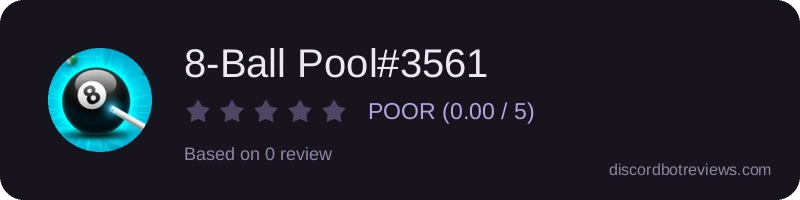 Rating widget preview for 8-Ball Pool#3561