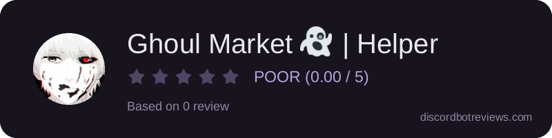 Rating widget preview for Ghoul Market 👻 | Helper