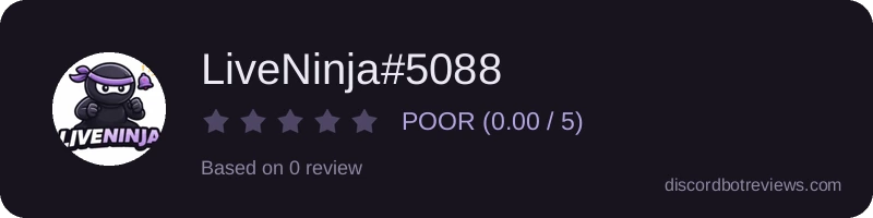 Rating widget preview for LiveNinja#5088