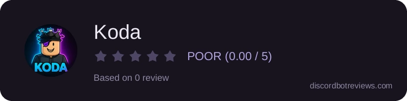 Rating widget preview for Koda