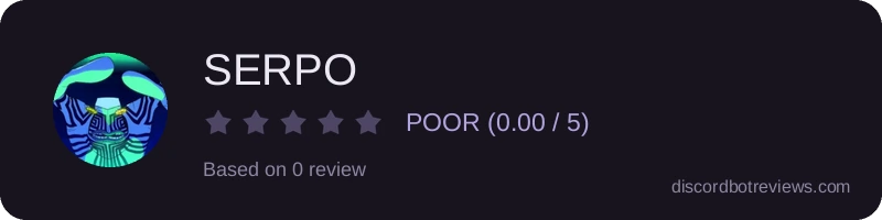 Rating widget preview for SERPO