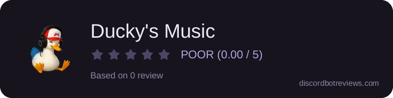 Rating widget preview for Ducky's Music