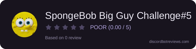 Rating widget preview for SpongeBob Big Guy Challenge#5222