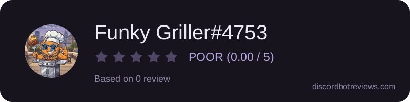 Rating widget preview for Funky Griller#4753