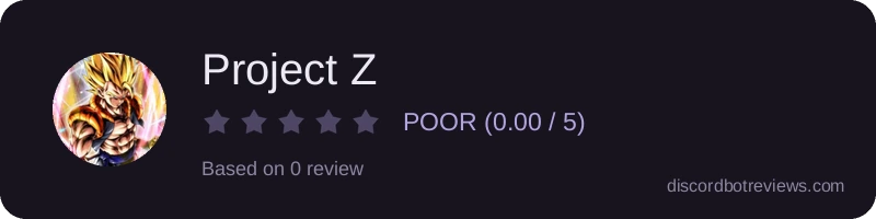 Rating widget preview for Project Z