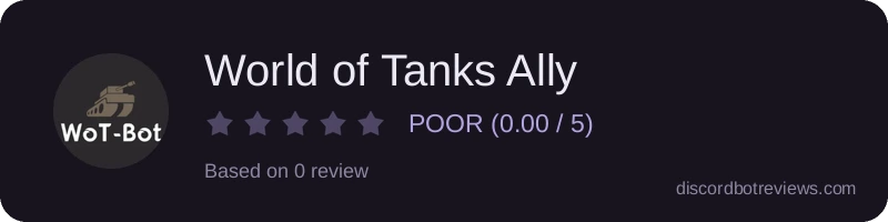 Rating widget preview for World of Tanks Ally