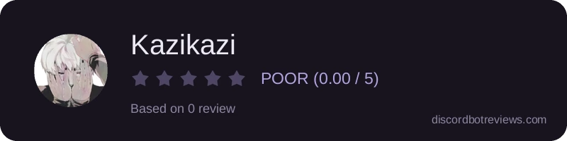Rating widget preview for Kazikazi
