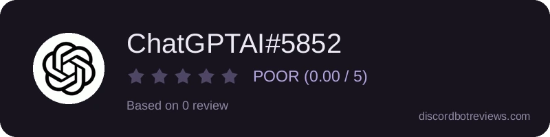Rating widget preview for ChatGPTAI#5852