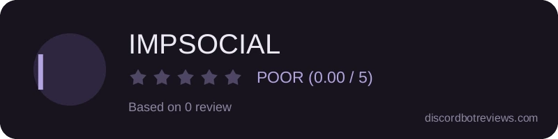 Rating widget preview for IMPSOCIAL