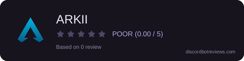 Rating widget preview for ARKII