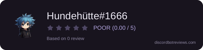 Rating widget preview for Hundehütte#1666