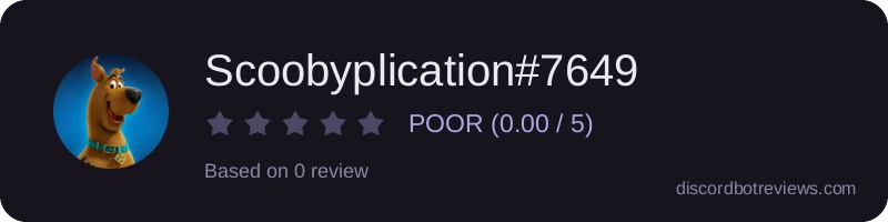 Rating widget preview for Scoobyplication#7649