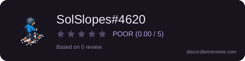 Rating widget preview for SolSlopes#4620