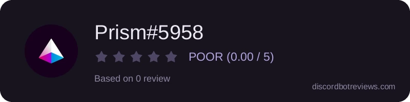 Rating widget preview for Prism#5958