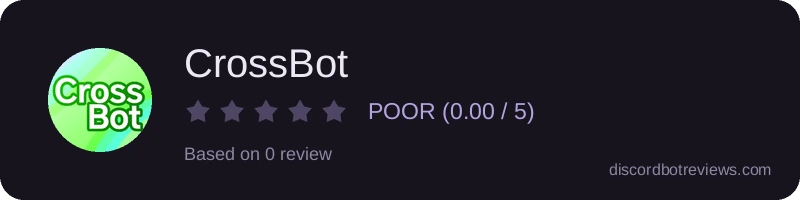 Rating widget preview for CrossBot