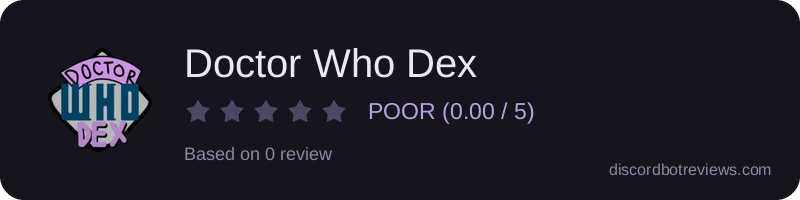 Rating widget preview for Doctor Who Dex