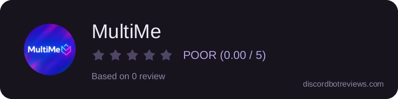 Rating widget preview for MultiMe