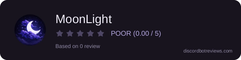 Rating widget preview for MoonLight