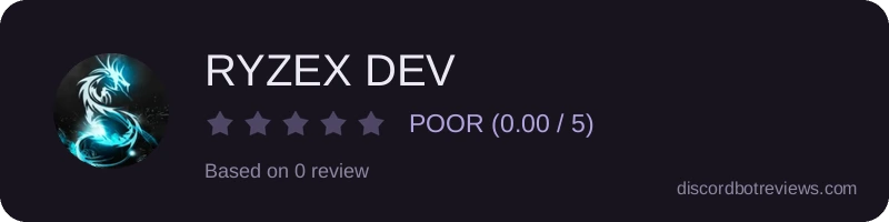 Rating widget preview for RYZEX DEV