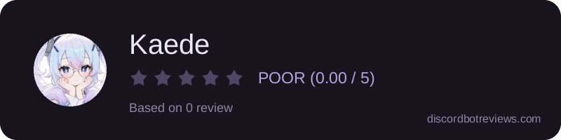 Rating widget preview for Kaede