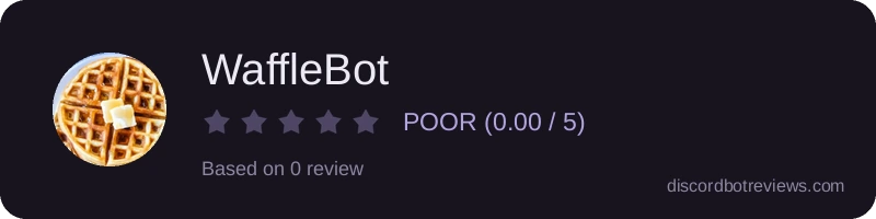 Rating banner for WaffleBot