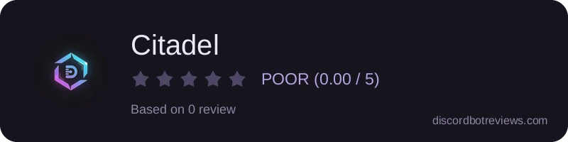 Rating widget preview for Citadel