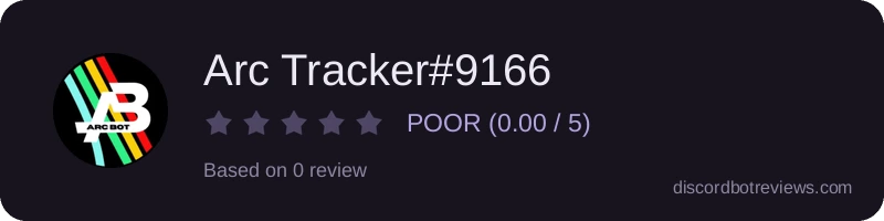 Rating widget preview for Arc Tracker#9166