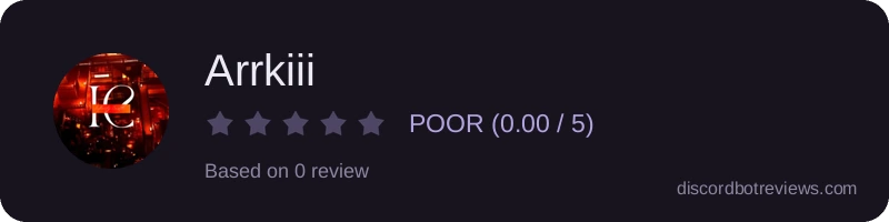 Rating widget preview for Arrkiii