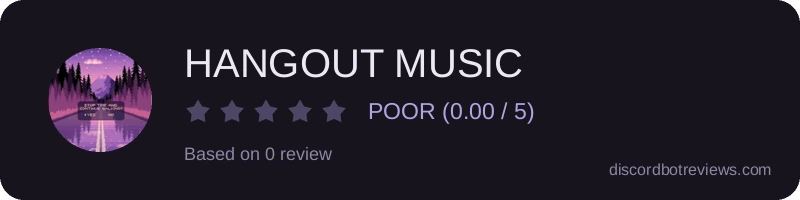 Rating widget preview for HANGOUT MUSIC
