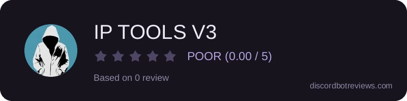 Rating widget preview for IP TOOLS V3