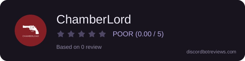 Rating widget preview for ChamberLord