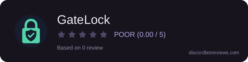 Rating widget preview for GateLock