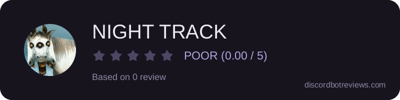 Rating widget preview for NIGHT TRACK