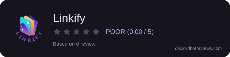 Rating widget preview for Linkify