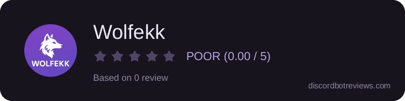 Rating banner for Wolfekk