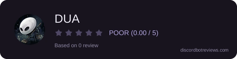 Rating widget preview for DUA