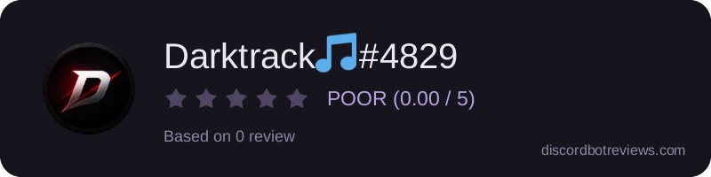 Rating widget preview for Darktrack🎵#4829