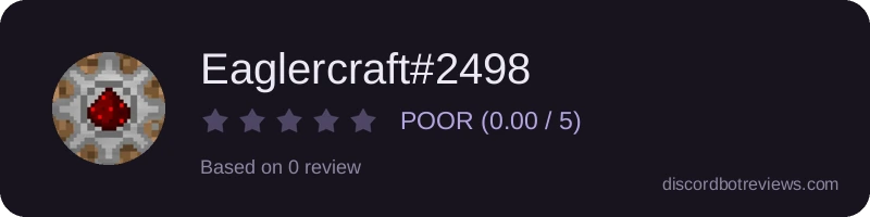 Rating widget preview for Eaglercraft#2498