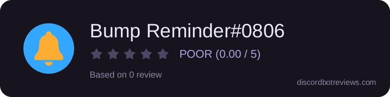 Rating widget preview for Bump Reminder#0806
