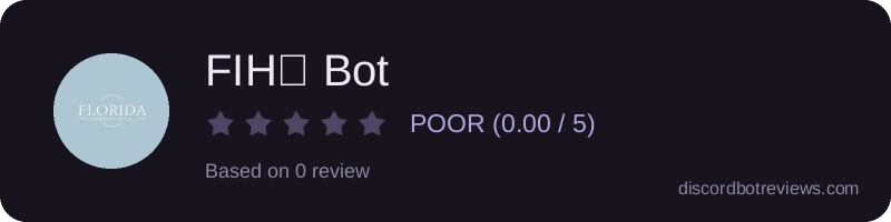 Rating widget preview for FIH・ Bot