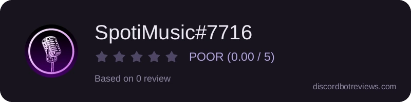 Rating widget preview for SpotiMusic#7716