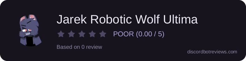 Rating widget preview for Jarek Robotic Wolf Ultima